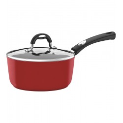 Panela 2 Litros 18cm Inducao Vermelho Com Revestimento Antiaderente
